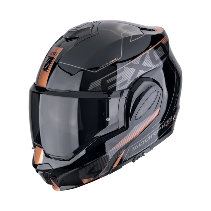 Мотошлем Scorpion Exo EXO-TECH EVO Traveller Черный/Медный