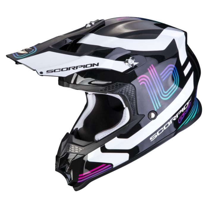 Мотошлем Scorpion Exo VX-16 EVO AIR TUB Черный/Белый