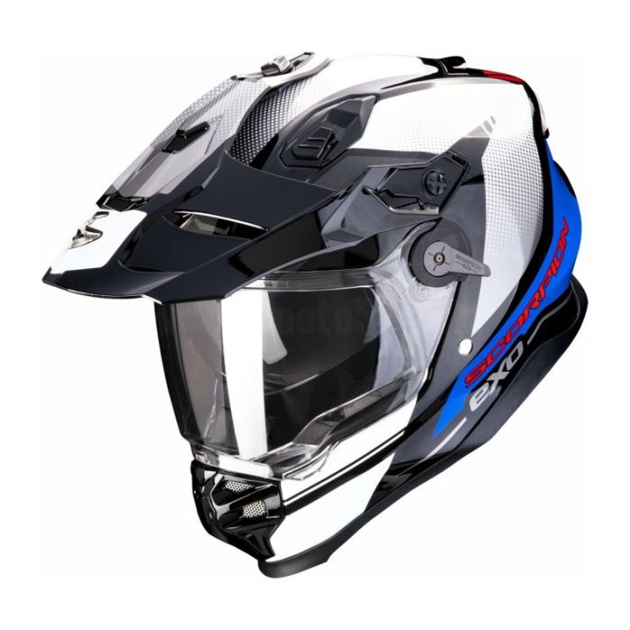 Мотошлем Scorpion Exo ADF-9000 Air Trail Черный/Синий/Белый