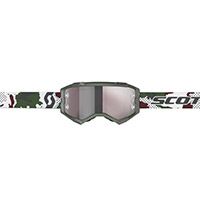 Очки Scott Fury dark green/white silver chrome works