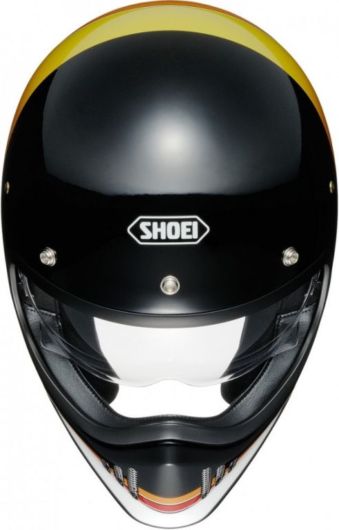 SHOEI Мотошлем EX-ZERO EQUATION, черно-бело-оранжево-красный, TC-10