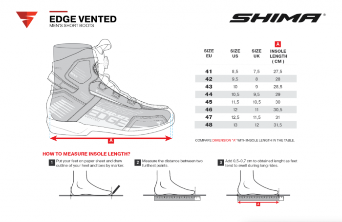 Мотоботы Shima Edge Vent Men Black