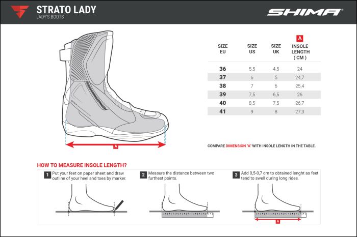 Мотоботы Shima Strato Lady