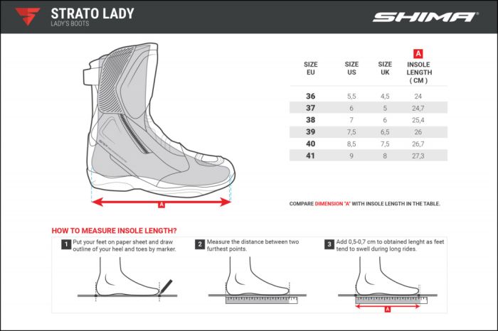 Мотоботы Shima Strato Lady
