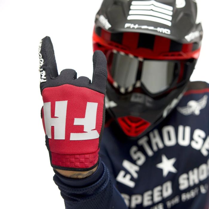Перчатки Fasthouse FHMC Speed Style Remnant red/black