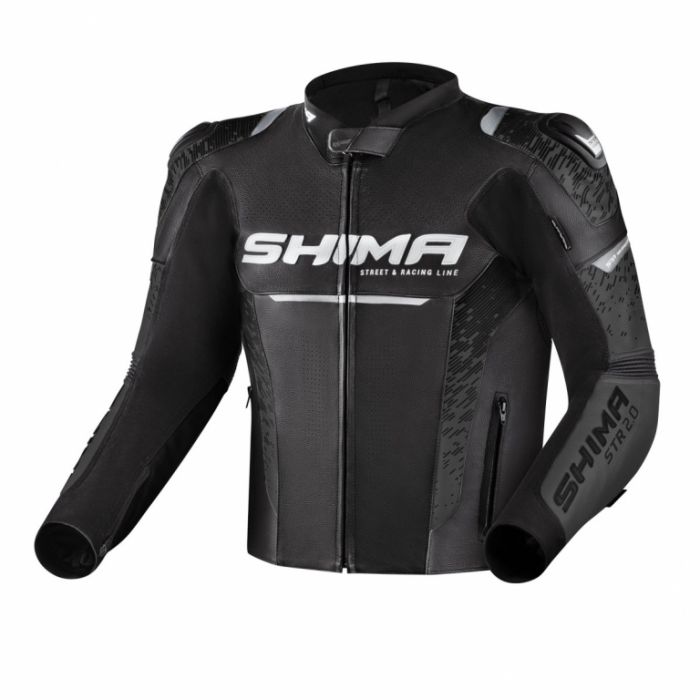 Мотокуртка кожаная Shima STR 2.0 Black