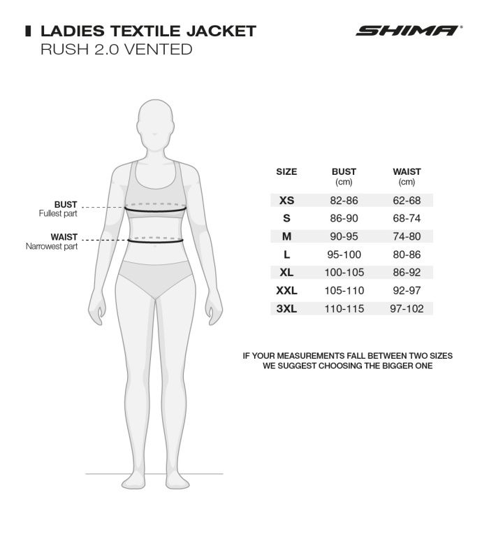 Мотокуртка Shima Rush 2.0 Lady Vent Black