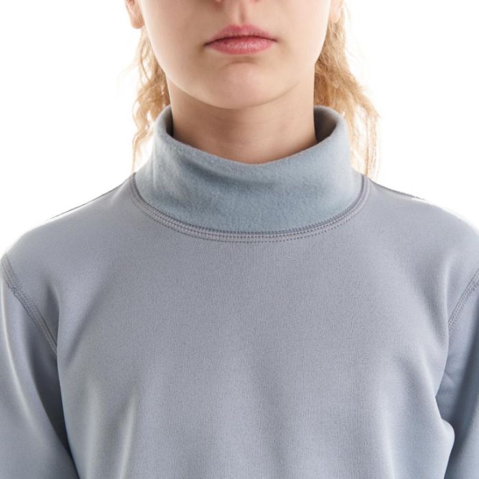 Термобелье зимнее детское Dragonfly высокий ворот For Teen Gray - Black