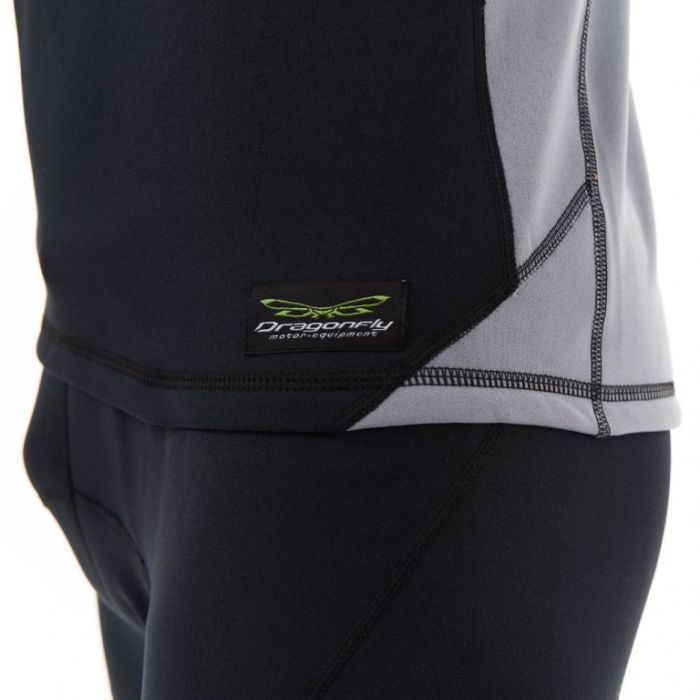 Термобелье зимнее с высоким воротом Dragonfly 2023 Black - Gray