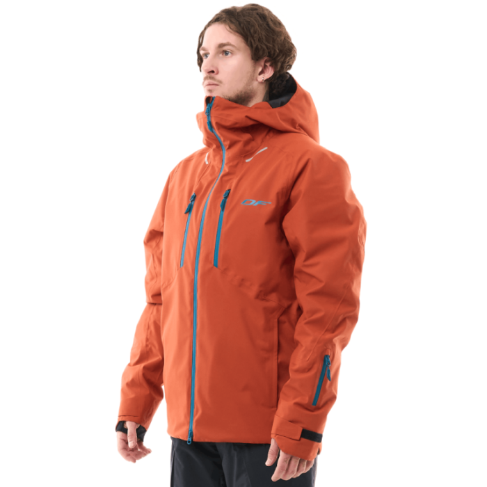 Куртка горнолыжная утепленная Dragonfly Gravity Man Brown - Blue