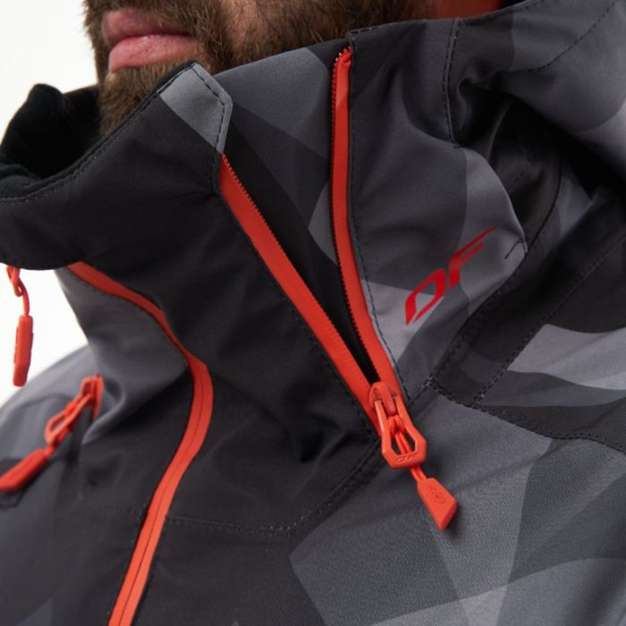 Комбинезон снегоходный Dragonfly Extreme MAN Camo - Grey Утепленный