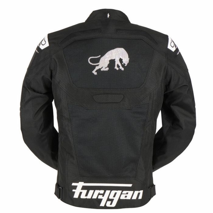 Мотокуртка FURYGAN ATOM VENTED EVO текстиль Черный/Белый