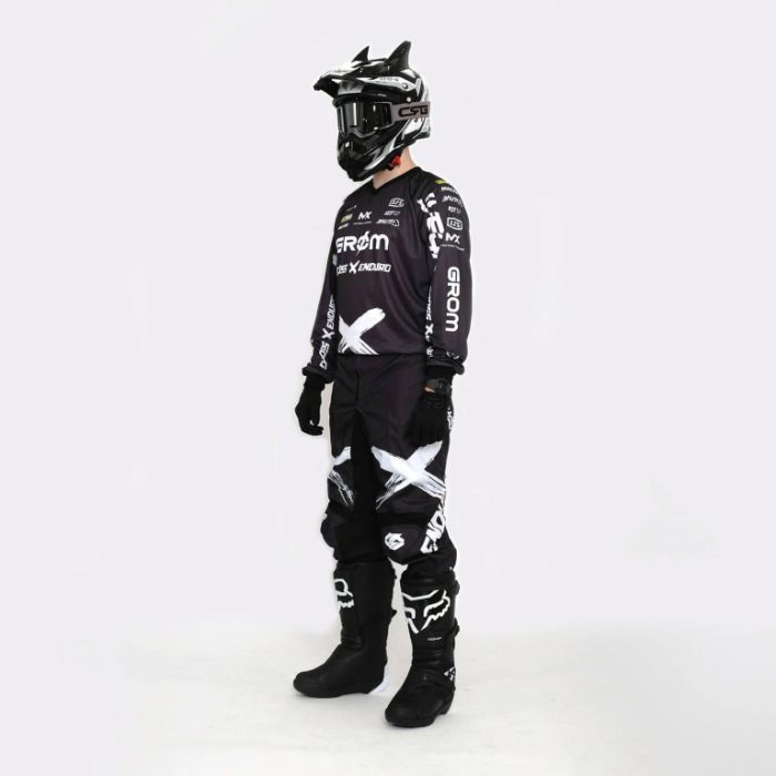 Штаны кроссовые Grom X Black