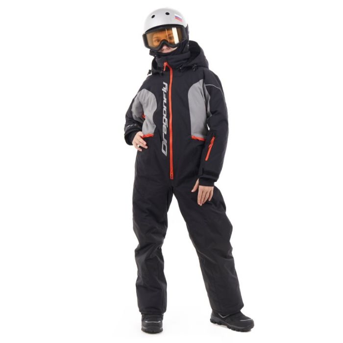 Зимний утепленный комбинезон Dragonfly GRAVITY for Teen Black - Grey 2024