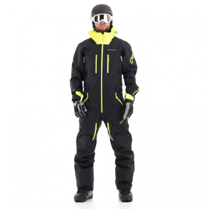 Снегоходный комбинезон Dragonfly SuperLight 3L MAN Dark Black-Yellow Fluo