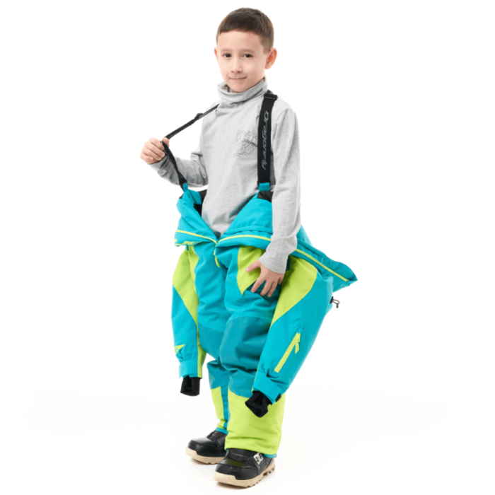 Зимний утепленный комбинезон Dragonfly GRAVITY Junior Dark Green - Lime