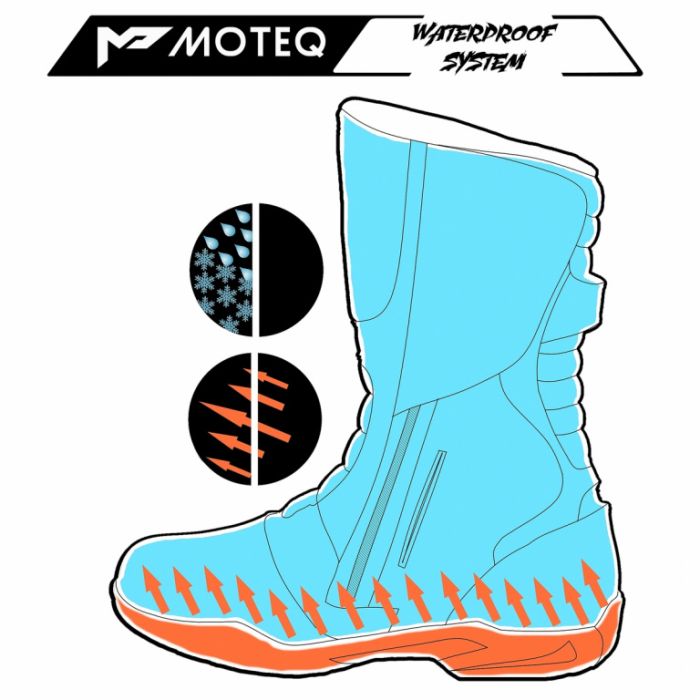 Туристические мотоботинки Moteq Camper, черный
