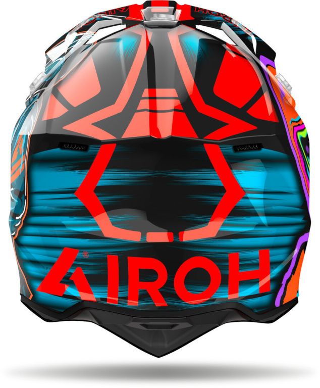 Мотошлем Airoh Wraaap Cyber Orange Gloss