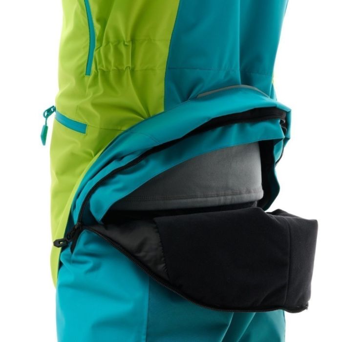 Зимний утепленный комбинезон Dragonfly GRAVITY Teenager Dark Green - Lime
