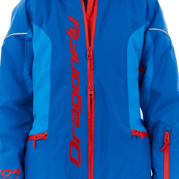Зимний утепленный комбинезон Dragonfly GRAVITY for Teen Blue - Red 2024