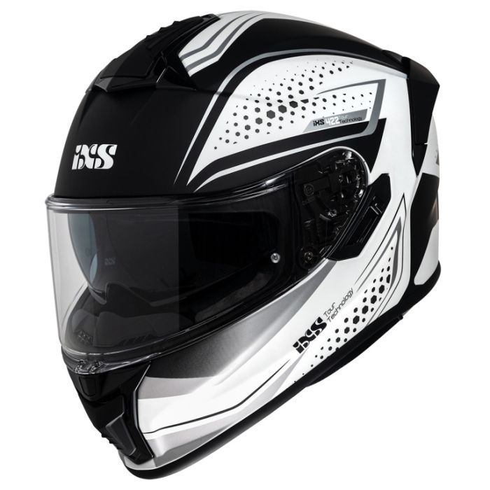 Шлем интеграл IXS 422 FG 2.2 черно-белый матовый