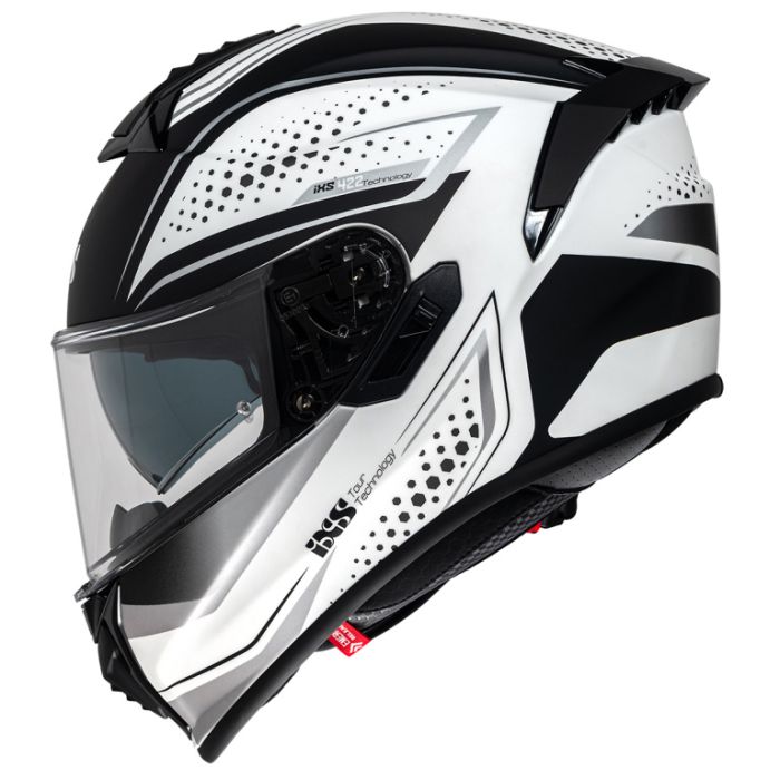 Шлем интеграл IXS 422 FG 2.2 черно-белый матовый