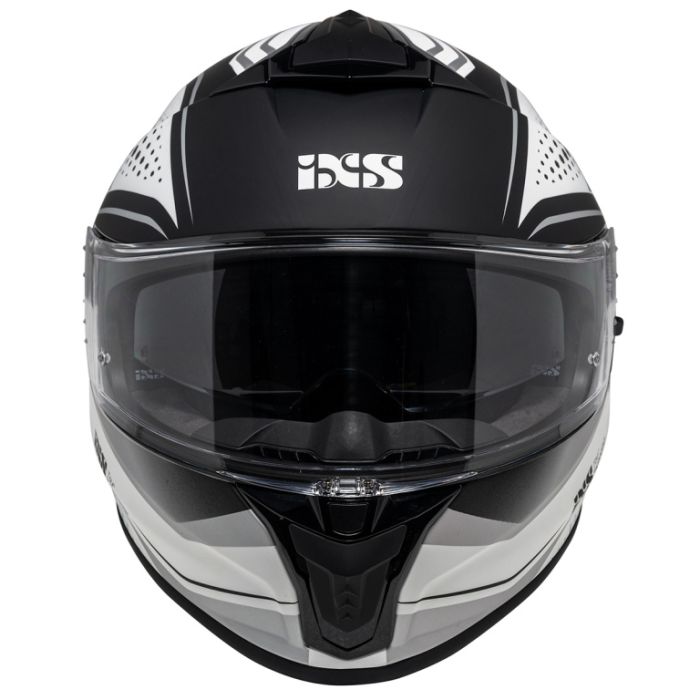 Шлем интеграл IXS 422 FG 2.2 черно-белый матовый