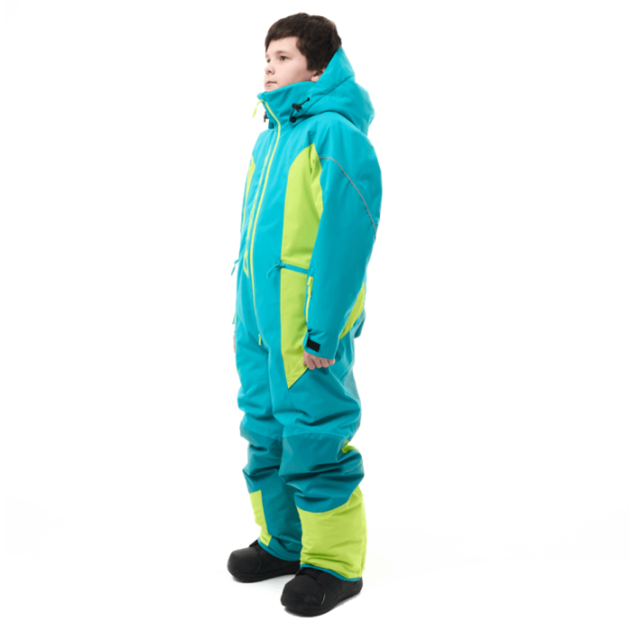 Зимний утепленный комбинезон Dragonfly GRAVITY Teenager Dark Green - Lime