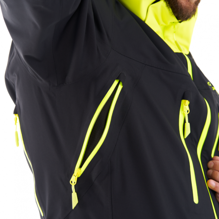 Снегоходный комбинезон Dragonfly SuperLight 3L MAN Dark Black-Yellow Fluo