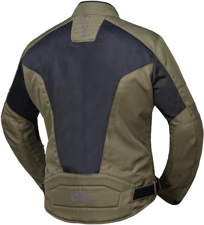 Мотокуртка текстильная IXS Classic Jacket Evo-Air, чёрный/зеленый