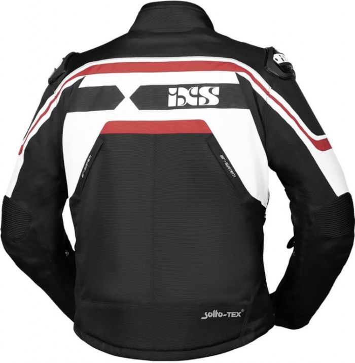 Мотокуртка текстильная IXS Sports RS-700-ST Черный/Белый/Красный