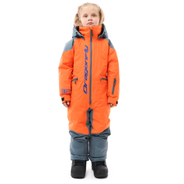 Зимний утепленный комбинезон Dragonfly Gravity Junior Grey - Orange