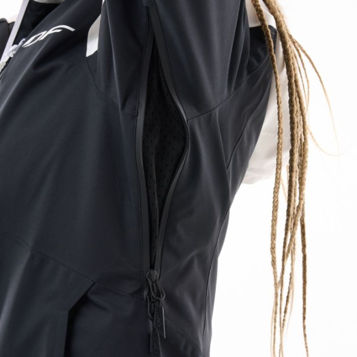 Куртка горнолыжная утепленная Dragonfly Gravity Woman White Snow - Black