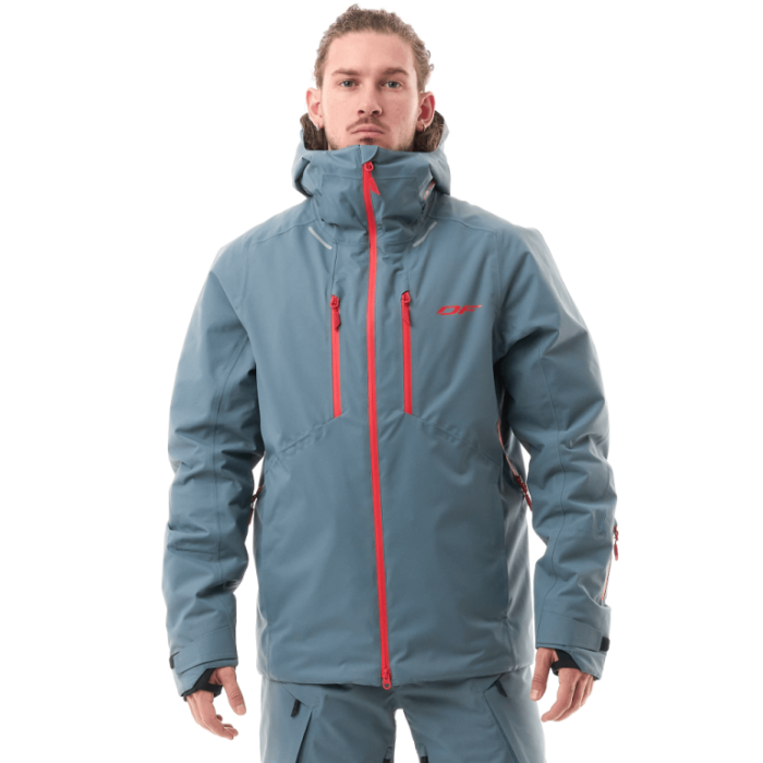 Куртка горнолыжная утепленная Dragonfly Gravity Man Grey - Red