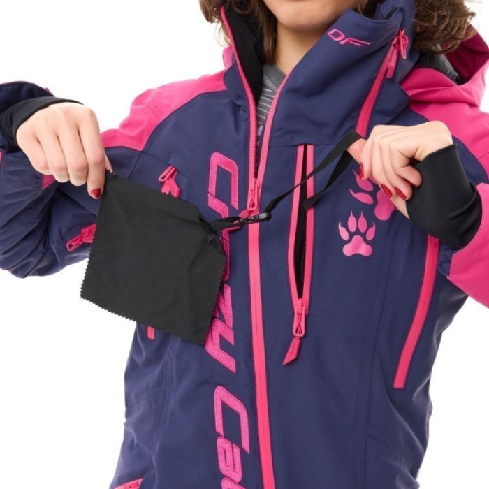 Снегоходный Утепленный комбинезон Dragonfly Extreme Woman Dark Blue - Pink Cat