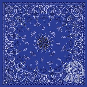 Бандана ZAN Black Paisley синяя