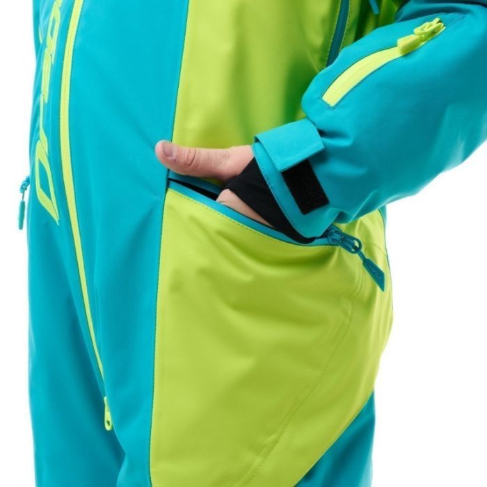 Зимний утепленный комбинезон Dragonfly GRAVITY Teenager Dark Green - Lime