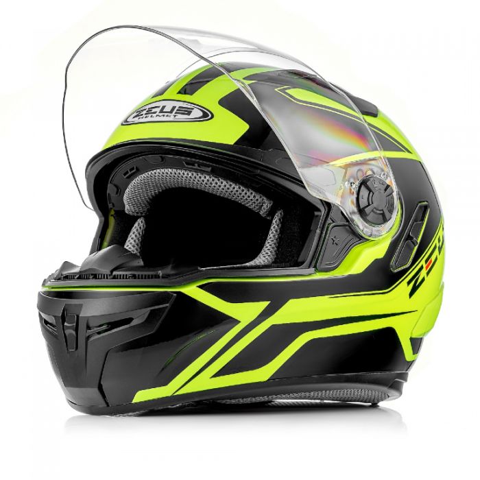 Шлем интеграл Zeus ZS-813A черно-желтый