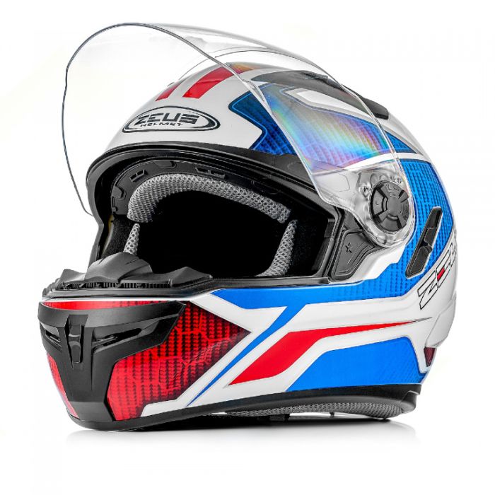 Шлем интеграл Zeus ZS-813A сине-белый