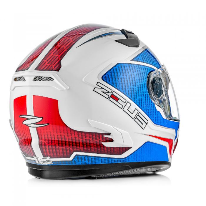 Шлем интеграл Zeus ZS-813A сине-белый